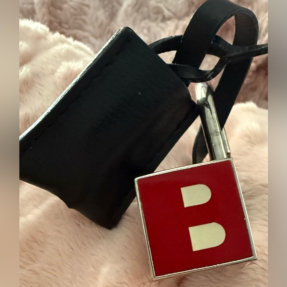 Bally Red and Silver Lock and Key - Picture 3 of 6